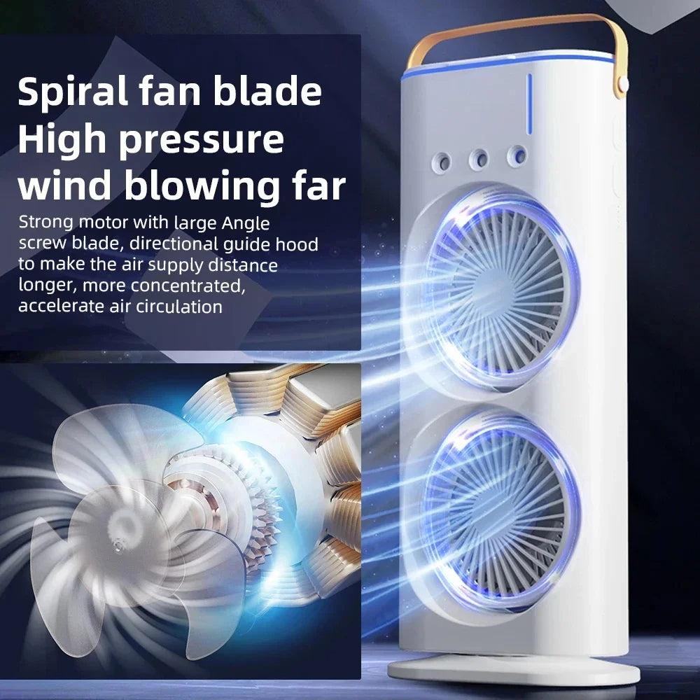 Cool & Refresh: Portable Tower Fan with Mist Humidifier