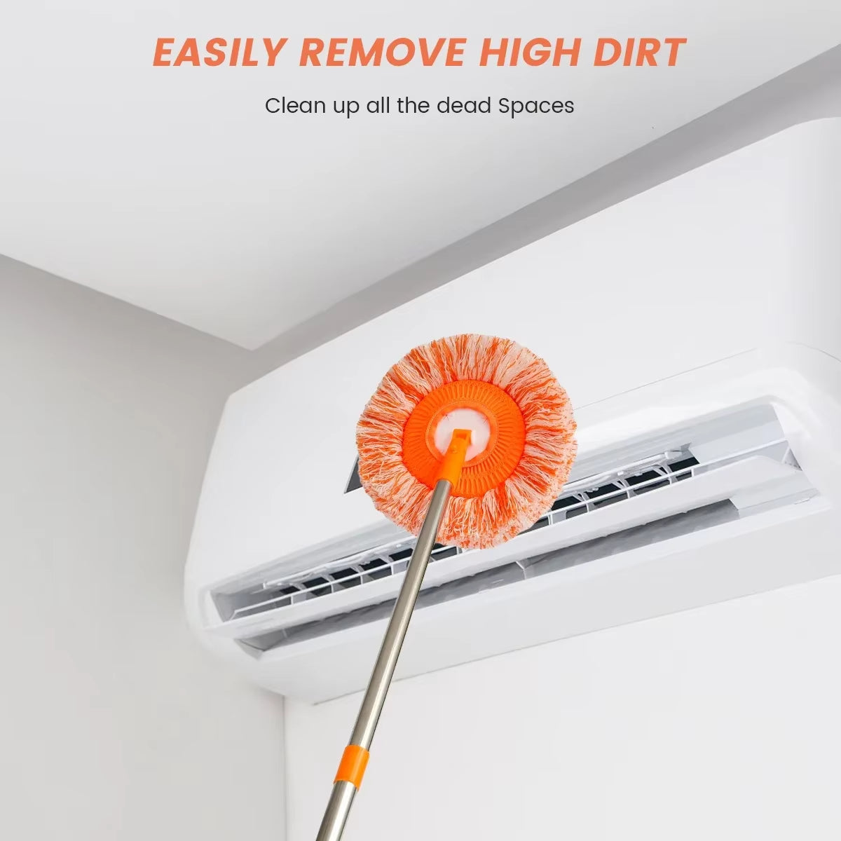 SpinShine: Adjustable Rotating Sunflower Mop